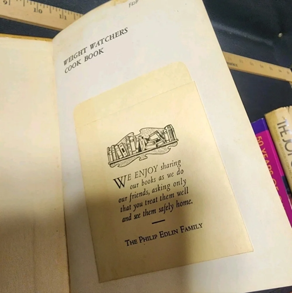 1966 Weight Watchers Cook Book 1966 1st Edition Jean Nidetch Original Dust Cover